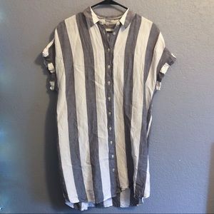 Madewell Maywood Stripe Shirt Dress